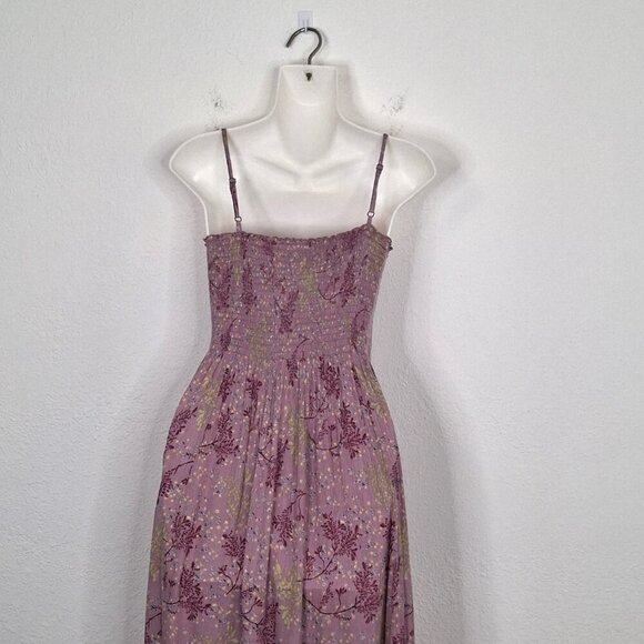 Urban Outfitters Floral Midi Dress Sz XS Smocked Full Skirt Boho Cottagecore - Picture 9 of 16